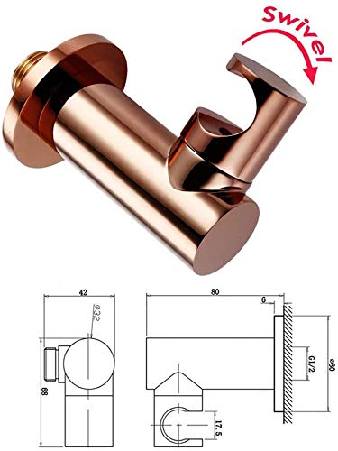 Ensemble de douche complet or rose pour rénover une salle de bain moderne - 6