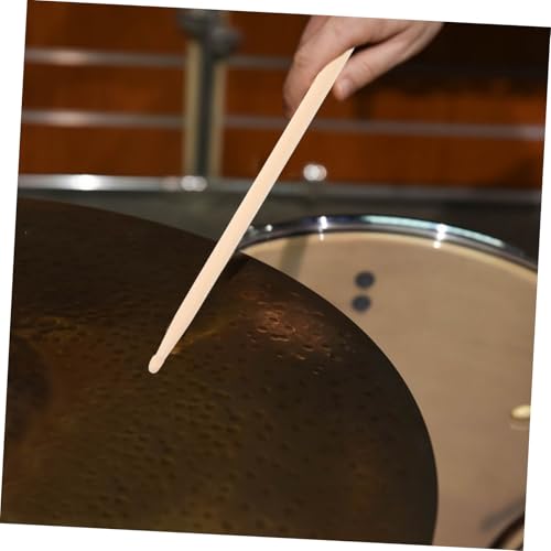 2 pares de baquetas de madera para todos los niveles: agarre cómodo, acabado liso y uso versátil para práctica y actuación, ideal para bateristas de marcha y entusiastas de la música miniatura 5