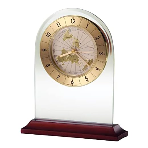 Howard Miller 645-603 World Time Arch Table Clock by