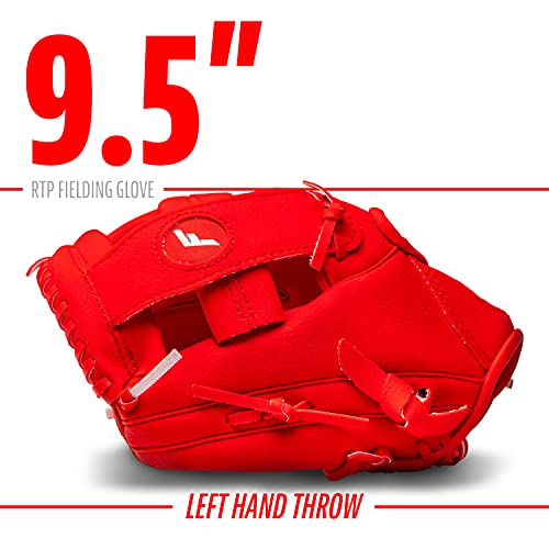 Image of Franklin Sports Kids Baseball Gloves - RTP Youth Teeball Glove + Ball Set - Boys + Girls Teeball Mitt Set - Kids + Toddlers - 9.5 inch