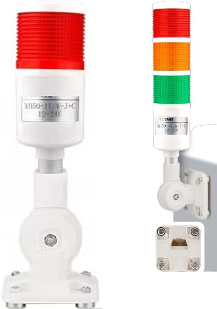 Luz de alerta LED para evitar averías en talleres mecánicos con alarma sonora y tres colores