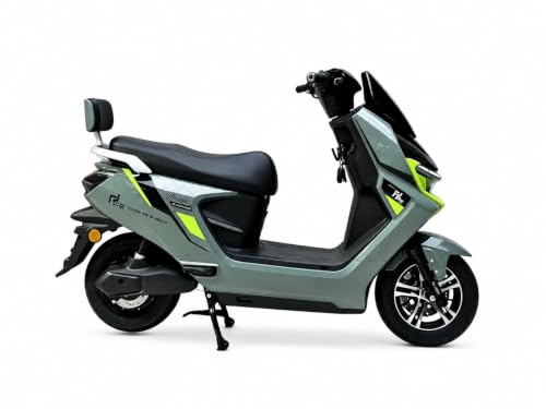 Image of EOX DRIFTER Electric Scooter for Adults | 48V Removable Lithium Battery | 50-70 km Long-Range Ride | Lightweight Non-RTO E-Scooter | 180 kgs Weight Capacity (OLIVE BLAST)