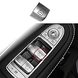 Moonlinks Window Switch Button Covers for Mercedes Benz C E GLC Class, Front Right Window Switch Repair Button Caps（1 Pcs,Fits Mercedes Benz W205 C Class 2015-2021 W253 GLC Class 2016-2022）