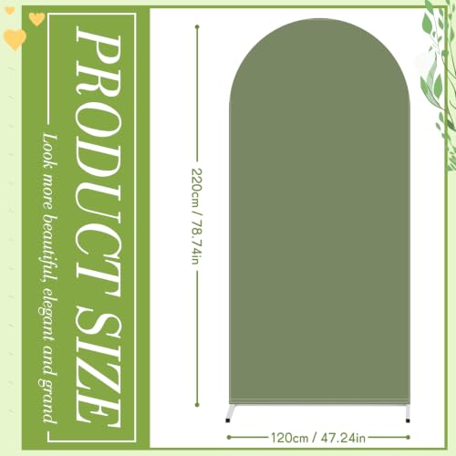 Image of Vitalcozy Set of 1 Arch Covers 7.2ft Green Spandex