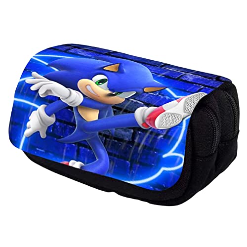 Lápices Bolsa, Lápices Estuche, Gran Capacidad Lápices Bolsa Anime Diseño Caja Case 3D Impresión Portalapices para Niños Niña Material Escolar Maquillaje