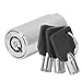 Lybunair Zinc Alloy Chrome Single Opening Key Vending Machine Lock Cylinder for Automatic Selling Machines, Industrial Tank, and Safe Box