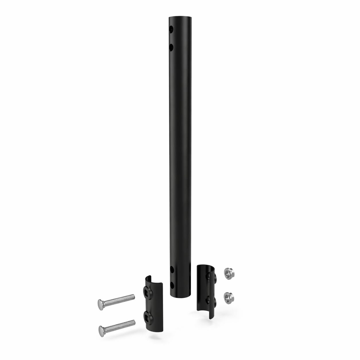 Extension Pole for CEKAY Diameter 1.25" J Pole Mount, 1.25 x 16.5, Black