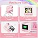 Kids Camera Instant Print with 32GB Card, 1080p Video, 2.4in Screen, Front Rear Dual Selfie, Perfect Christmas Birthday Gifts Portable Travel Toys Camera