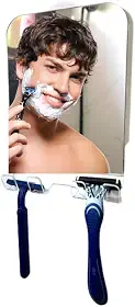 Espelho 22cm Com Ventosa - Barba De Baixo Do Chuveiro Box - Maquiagem