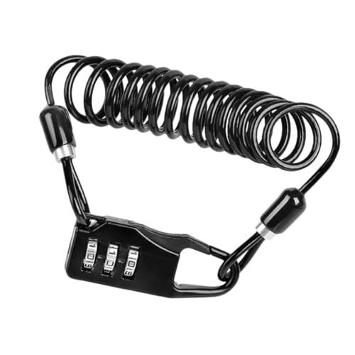 healvian 桁コード式バイクセキュリティロック 伸縮鋼製ケーブル 携帯便利 耐変形 防犯対策 自転車用暗証ワイヤーロック