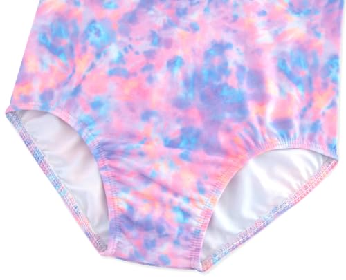 Image of Girls Swimsuit One Piece Bathing Suit with Adjustable Straps Cute Little Kids Swimming Suits Beach Swimwear 4T-12