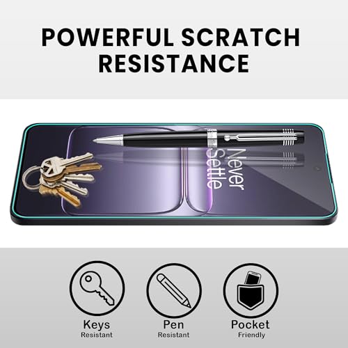 Image of ArmourPro Tempered Glass for OnePlus Nord CE 5-9H Screen Protector with Black Border, Anti Scratch, Edge-to-Edge Coverage, HD Clarity, Smooth Touch, Case Friendly | Black