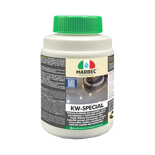 MARBEC KW-Special - Polvo abrillantador para granito, gres porcelánico y materiales cerámicos brillantes.