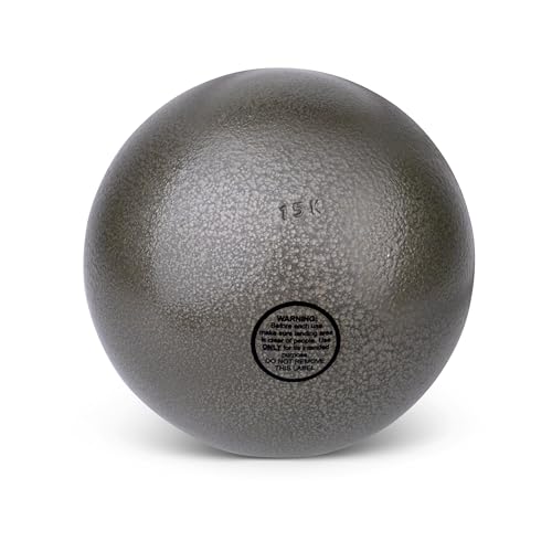 HAEST Vinex Shot Put for Competition and Training | 15 kg | Optimal Balance | Track and Field | All Competition Weights | Cast Iron