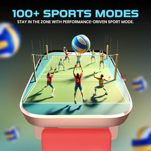 Image of GameSir H9 Smartwatch - Big Display | Bluetooth Calling | Heart Rate & SpO2 Monitor | 100+ Sports Modes | Long Battery | IP68 Waterproof | TFT Display | Design for Men & Women (Red)