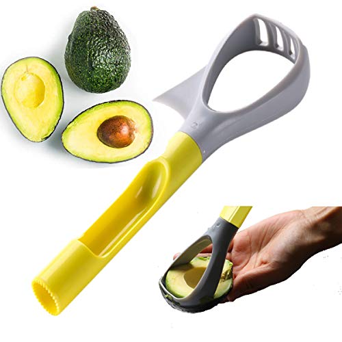 CTYES Avocadoschneider 5 in 1 Avocadoschneider Avocadostampfer Multifunktions-Avocado-Werkzeug Obstspalter