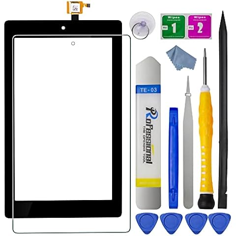S-Union Upgraded Touch Screen Digitizer Replacement for Amazon Kindle Fire HD 8 8th Gen 2018 L5S83A with Tempered Glass Film and Professional Tool Kit (8 Inch) Cover