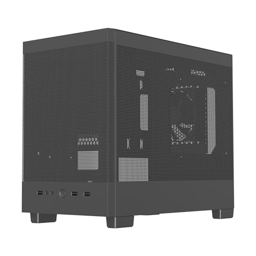 Image of Rosewill Micro ATX Mini Tower PC Case with Pre-Installed 400W Power Supply | Temper Glass Side Panel | 240mm & 280mm Radiator Support | 1 x USB 2.0 | 2 x USB 3.0 | 1 x 120mm PWM Rear Fan | FBM-Z2-400