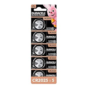 Duracell CR2025 3V Lithium Coin Battery, 5 pcs, 2025 Coin Button Cell Battery, DL2025 at Rs. 116
