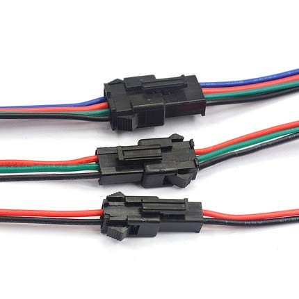 Vonvoff 2Pin Jst Sm Connector,Micro Male And Female Connector Adapter Plug,Red Black Terminal Connector Cable With 15Cm 20Awg Wire For Led Light Strip (30 Pairs) #TOP5