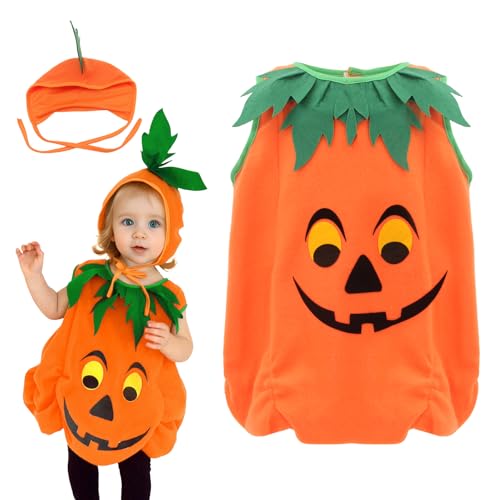 Costume Halloween enfant citrouille Cloudkids pour le défilé de carnaval en famille