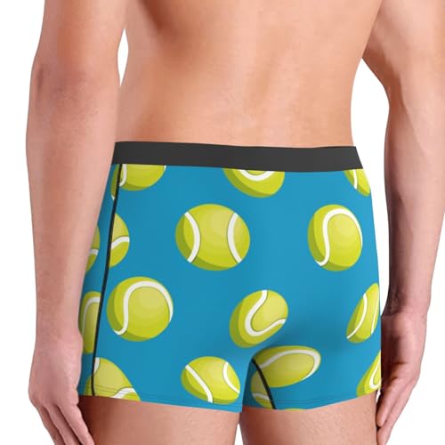 Tennis Balls Pattern Men's Underwear Boxer Briefs Soft Stretch Underpants Trunks for Gift3