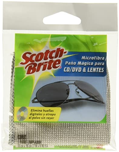 Opiniones de Paños y toallitas para mopas - los más vendidos. 43 3M Scotch-Brite Paño de Microfibra para CD/DVD/Lentes, colores aleatorios