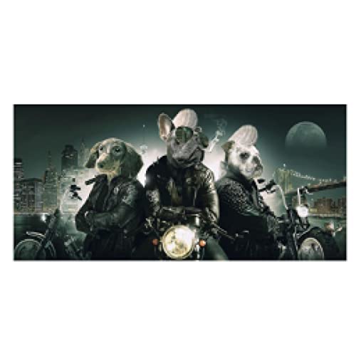 Toile Singe Hip Hop Musique poster moderne de décoration 40x80cm