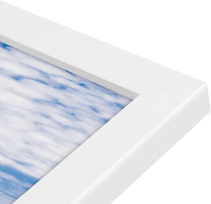 Image of A4 Size Photo Frames - Wall & Tabletop Display, Lightweight Black Frame Khali Frame /A4 Size, 9X12inches (2, White)