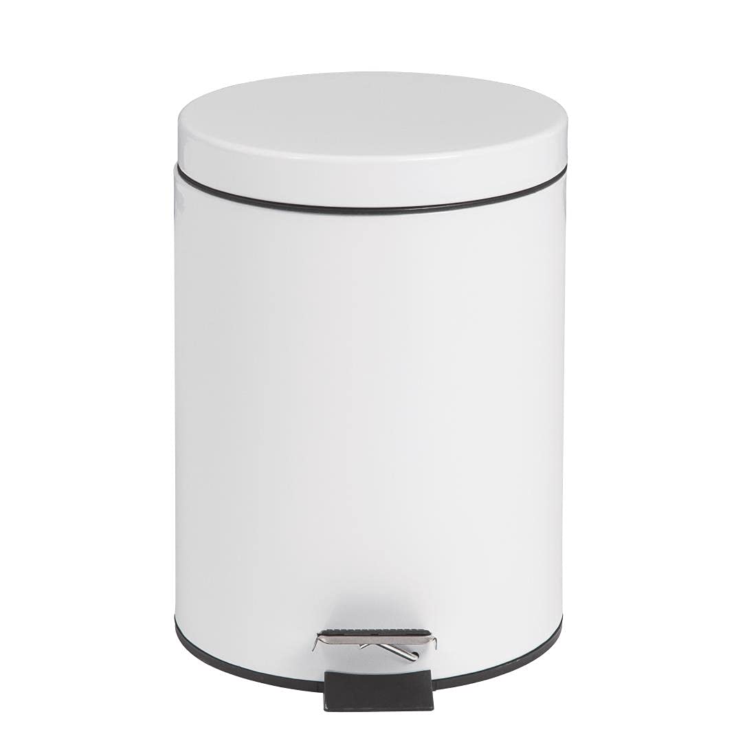 Bolero DP038 Poubelleà pédale Blanc 5 l