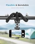 Acuvar Flexible Phone Tripod Stand, Mini Portable Smartphone Tripod with Adjustable Holder for iPhone & Android, Lightweight Tripod for Vlogging, TikTok & YouTube