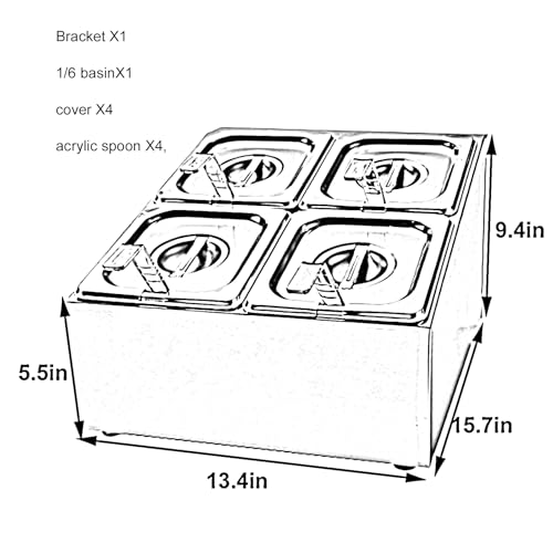 Dispensador de condimentos con tarro y tapas para condimentos, organizador de estación de cobertura de alimentos, soporte para estante de especias para encimera