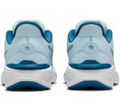 Nike Star Runner 4 Big Kids' Road Running Shoes (DX7615-404, Glacier Blue/Astronomy Blue/) Size 62