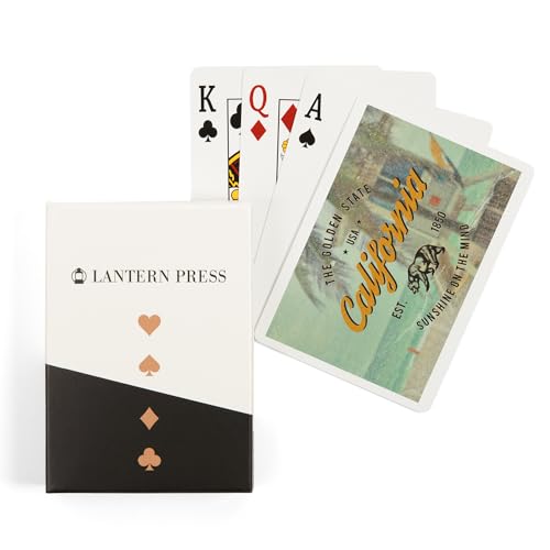 Lantern Press California, The Golden State, 52 Naipes Póker