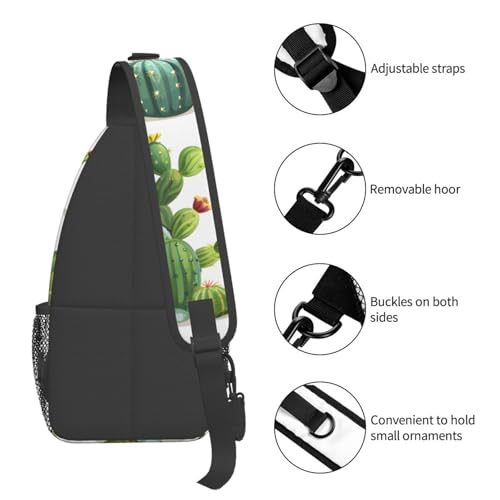 Morral cruzado ligero con diseño cactus unisex miniatura 5