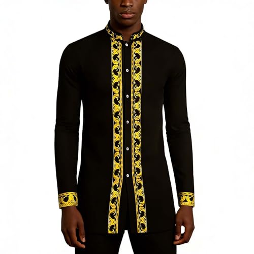 Boubou brodé homme tenue festive et culturelle pour événement Juneteenth