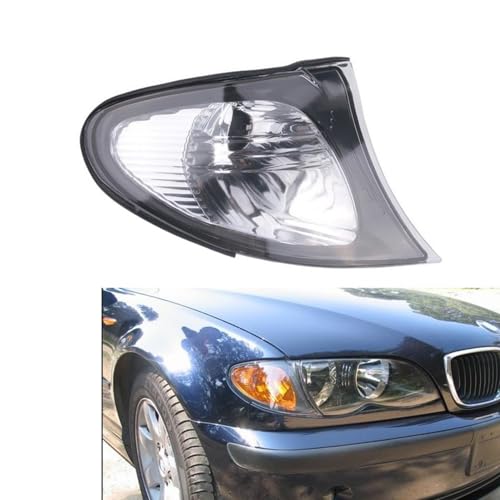 Car Front Corner Light Lamps Replacement For 4 Doors BMW 3-Series E46 325i 325xi 330i 2002~2003 2004 2005 Car Parking Lamps Auto Signal Indicator Corner Light(The Bulbs are not included)