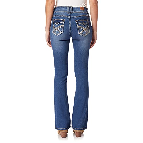 WallFlower Women's Luscious Curvy Bootcut Mid-Rise Insta Stretch Juniors Jeans (Standard and Plus)2