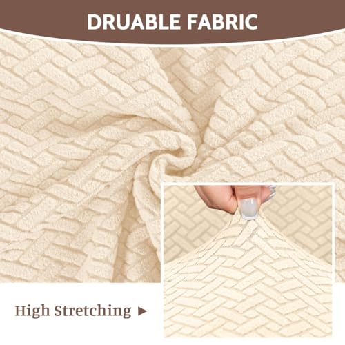 Image of FUANGUI Bar Stool Covers Set of 4, Stretch Bar Stool Seat Covers
