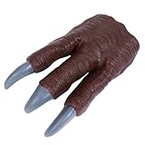 En forme de patte : glissez votre main dans la marionnette et vous pouvez commencer à jouer ; utilisez votre main pour ouvrir ou fermer la bouche, griffes de dinosaure pour enfants