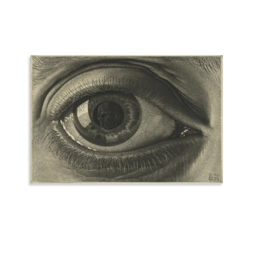 M. C. Escher art contemporain 50 x 75 cm toile murale pour séjour design