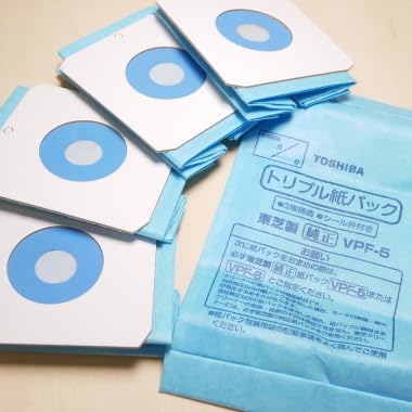 Amazon.co.jp: 東芝掃除機用の紙パック（VPF-5）☆5枚×1セット