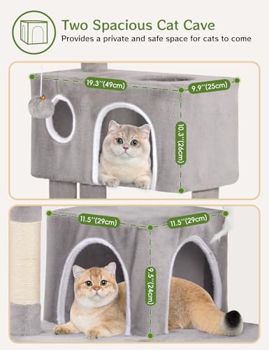 Torre para gatos multi-niveles 60 pulgs interior miniatura 3