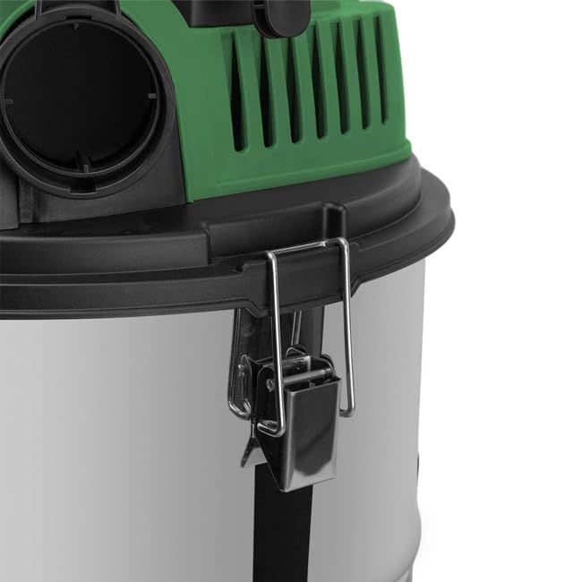 Suinga Aspirador de sólidos y líquidos. Potencia 1400W. Poder de succión 16 KPA. Depósito metálico de 20L.