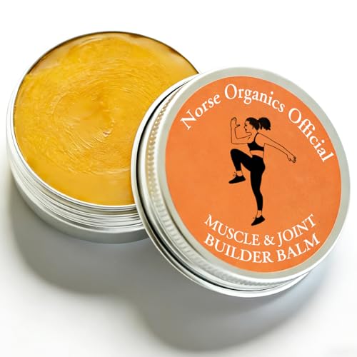 Norse Organics Official Muscle and Joint Balm Muscle and Joint Builder Balm | Comfrey Oil Beeswax Arnica Oil Jojoba Oil Sea Buckthorn Extract for Knee/Elbow/Shoulder/Back/Neck (1 PCS)