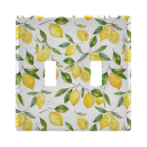 UMIRIKO Lemon Light Switch Cover Plate Covers Decorative Double Toggle Home Decor 202b5393