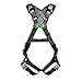 MSA 1019874 V-FIT Full Body Safety Harness - Size: Extra Large, D-Ring Configuration: Back/Hip, Quick Connect Leg Straps, With Shoulder Padding, Full Body Harness