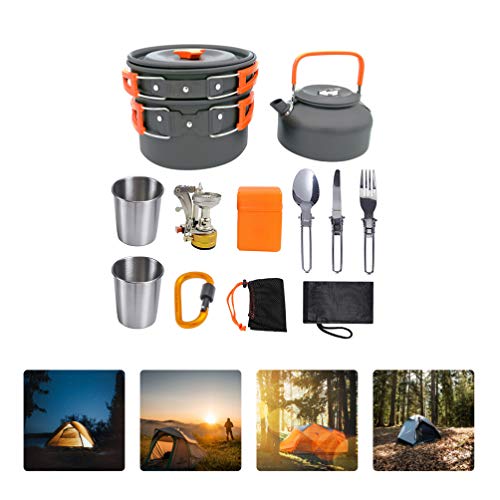 BESPORTBLE, kit de confusão de utensílios de acampamento, leve, conjunto de cozinha portátil, chalei