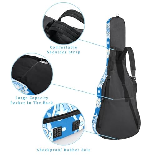 Housse imperméable en tissu Oxford pour guitare acoustique avec bandoulière et poches, motif feuilles de palmier 109 x 42,9 x 11,9 cm, Multicolore 5., 42.9×16.9×4.7 in, Sac de transport tendance pour - Les Beatles, Paul McCartney, John Lennon, RIngo Starr, George Harrison Housse imperméable en tissu Oxford pour guitare acoustique avec bandoulière et poches, motif feuilles de palmier 109 x 42,9 x 11,9 cm, Multicolore 5., 42.9x16.9x4.7 in, Sac de transport tendance pour – Image 4