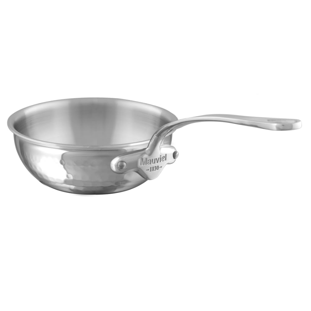 Mauviel M'ELITE, sauteuse incurvée martelée, 1,1 quarts, 5 plis